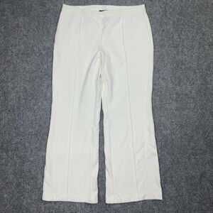 Lafayette Pants Womens Size S Off White Ponte Pull On Crop